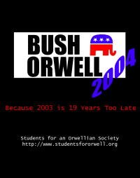 bush orwell 2004